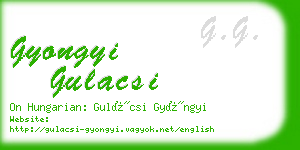 gyongyi gulacsi business card